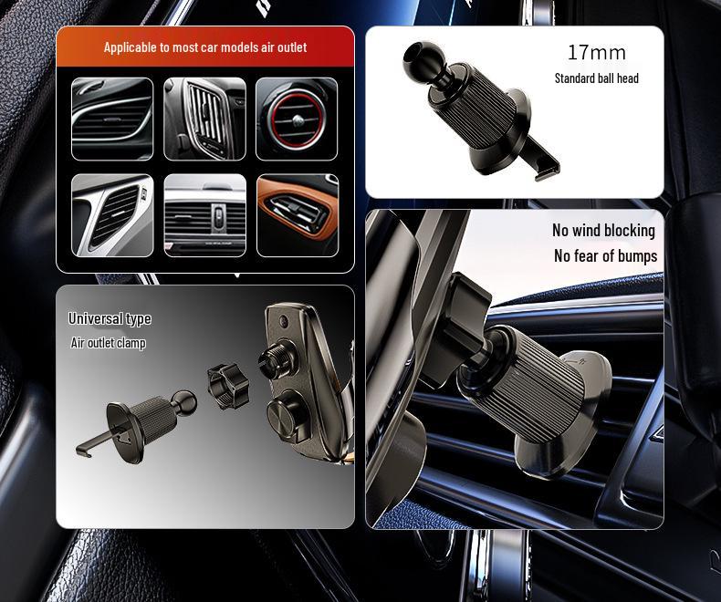 Luminous Car Logo Wireless Phone Charger Holder with Infrared Sensor