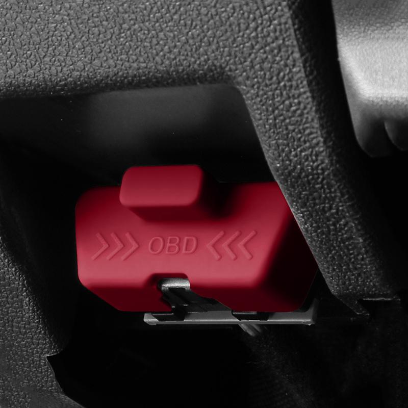 Waterproof Silicone OBD Port Cover Car Accessory Dustproof Rust-Proof Protective Sleeve OBD Lock Clogging Caps for Vehicle