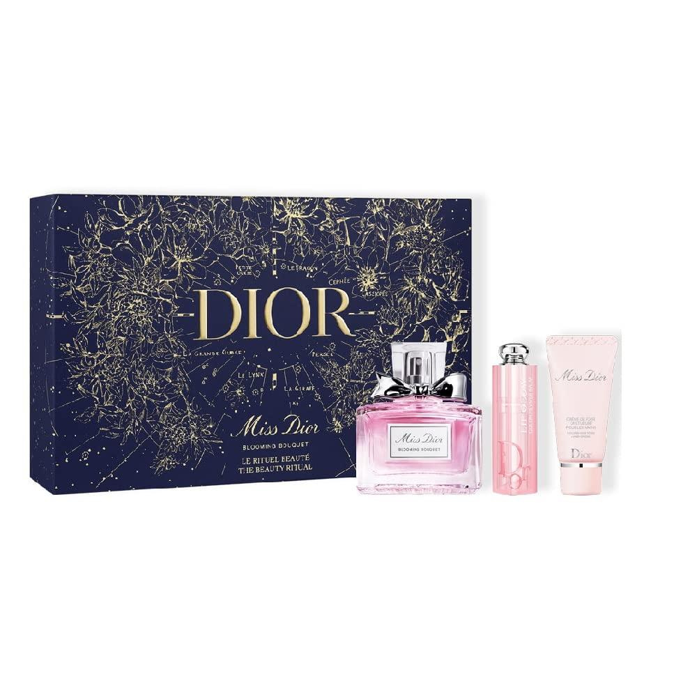 Dior Miss Dior Рождественский Подарочный Набор Помада и Крем для Рук 2022 Парфюм, Бальзам, (Набор из 3 предметов)