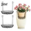 Floor Plant Shelf for Living Room Adjustable Planter Inserts Large Pots  Raiser with 4 Hook Chains  Metal False Modern Stand Bottom Pot Filler
