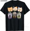 Kawaii Corgi Dog Shiba Inu Drinking Bubble Tea Boba TShirt Kawaii Drinks Outfit Japanese Shirt Harajuk Tees Anime Lover Tee