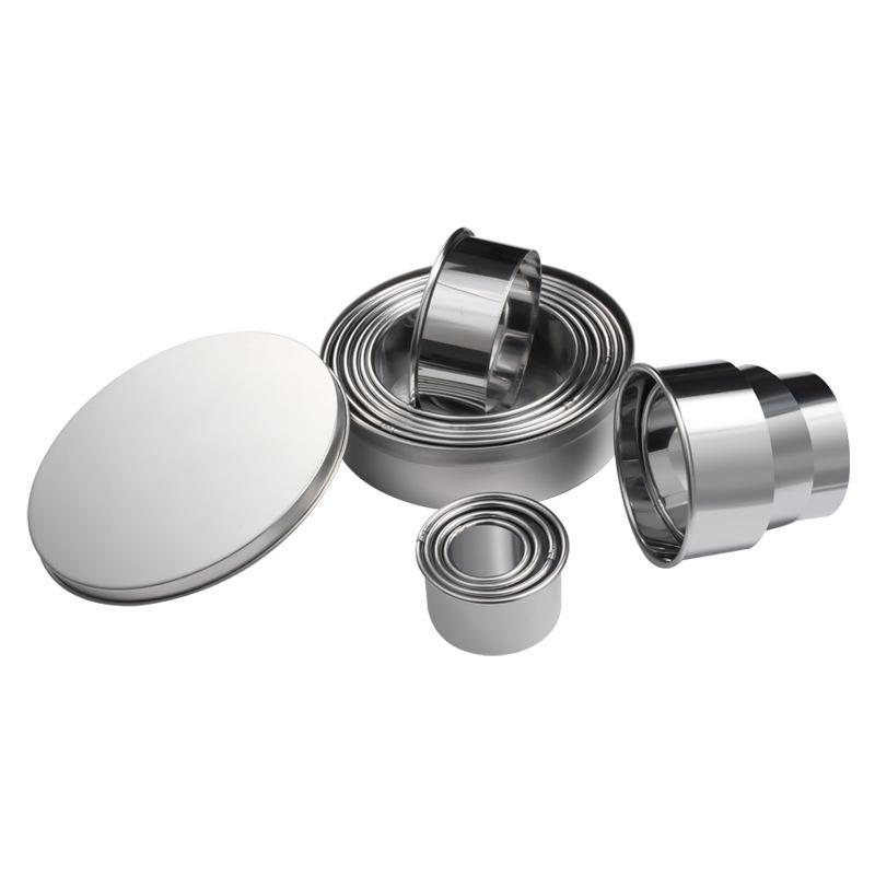 Ensemble de 14 anneaux ronds en acier inoxydable pour biscuits et gâteaux Mousse