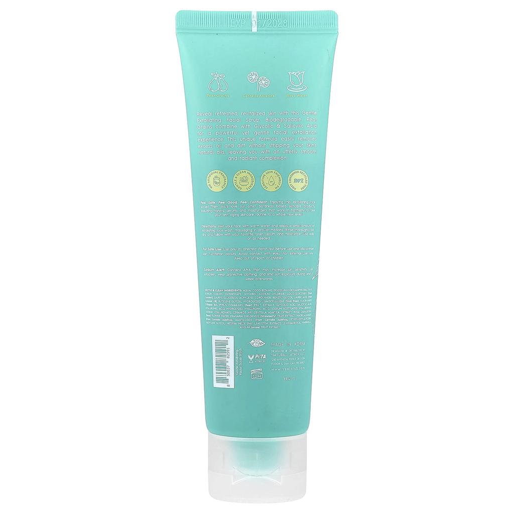 Tree To Tub Gentle Exfoliating Facial Scrub, Fragrance Free, 120ml (4.1 Fl Oz)