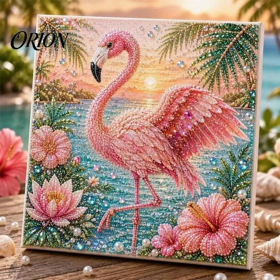 Kit de Manualidades Artísticas de Perlas Artificiales 3D Animales DIY, Linda Decoración de Pared con Pintura, Kit de Manualidades con Flores para Adultos, Hogar Hecho a Mano Adultos