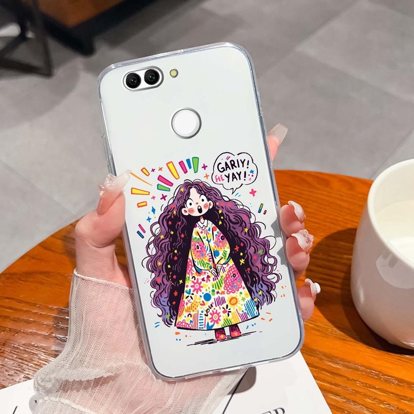 For Huawei Nova 2 2S 3 3e 4 4e 5 5i 7i 6 7 SE Luxury Clear Phone Case Beautiful Butterfly Wing Pattern Soft Silicone Anti Fall Shell For Huawei Casing
