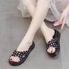 Cool Slippers Outer Wear Heightening Non-slip Deodorant Silent Ins Tide Super Fire Beach Soft-soled Platform Women's Shoes