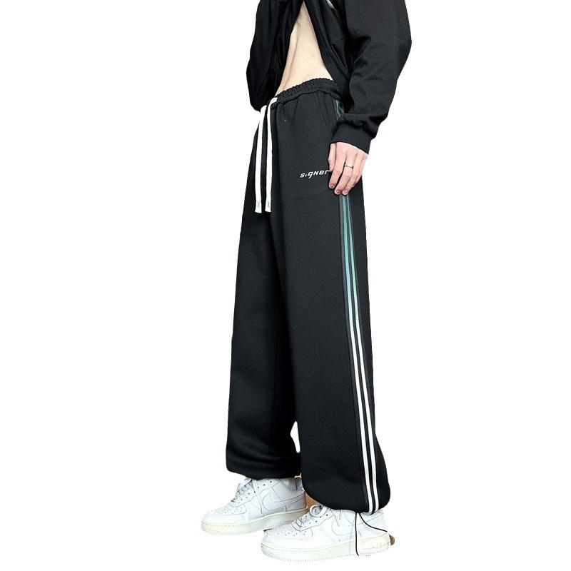 2026 New Casual Pants Loose Long Pants Straight-Leg Pants Men's Versatile Sports Pants