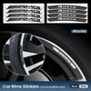 2025 Hot 4pcs Car Wheel Hub Sticker Tire Rim Metal Alloy Strips For Mercedes Benz AMG W206 W204 W205 W212 W213 W221 W222 W223 W2
