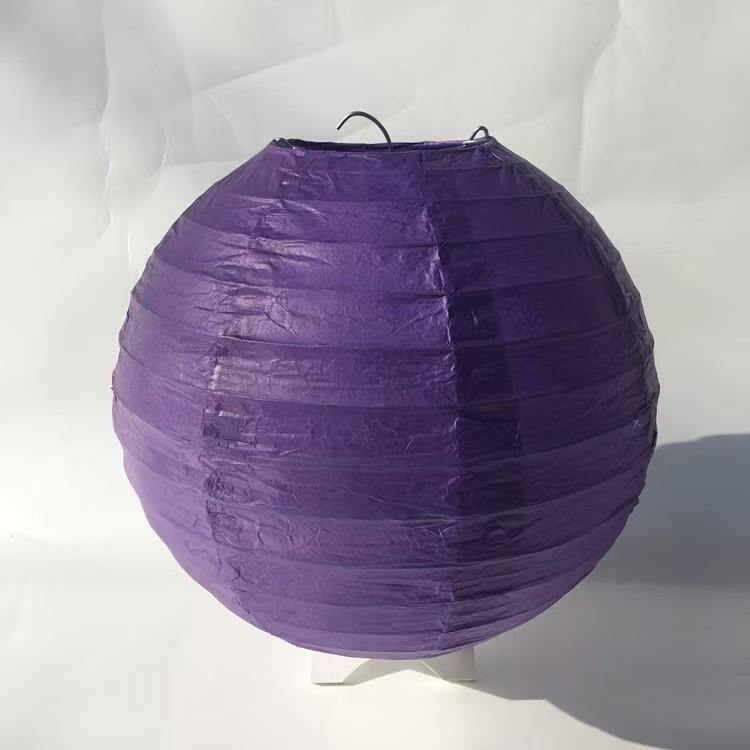 Multicolor Foldable Round Paper Lantern Balls Hanging Lampshade Decor for Wedding Baby Shower Christmas Holiday Party Supplies