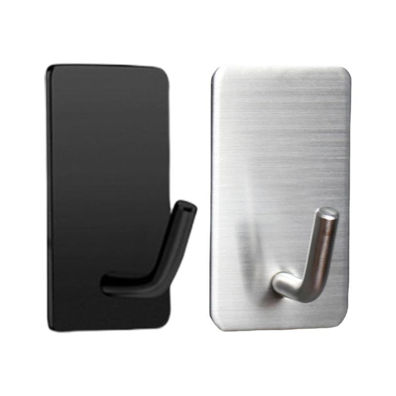 High Capacity Adhesive Holders for Bathroom Kitchen Rustproof Stainless Steel Wall Hangers Towel Organizers