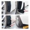 4pcs Portable Front Rear Wheel Car Mudflap Fender Plastic Universal Splash Mud Guard Black Car Mudguard Exterior Accessories