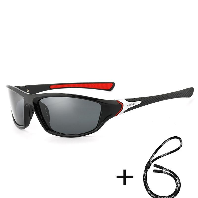 With Glasses Chain Polarized Sports Sunglasses Men Women Fishing Hiking Cycling Climbing Skiing Vintage Sport Sun Glasses UV400