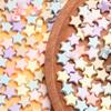 500g about2000Pcs Loose Spacer Beads DIY Accessories Acrylic Necklace 11mm For Jewelry Making Five-pointed Star Bracelet Handmade