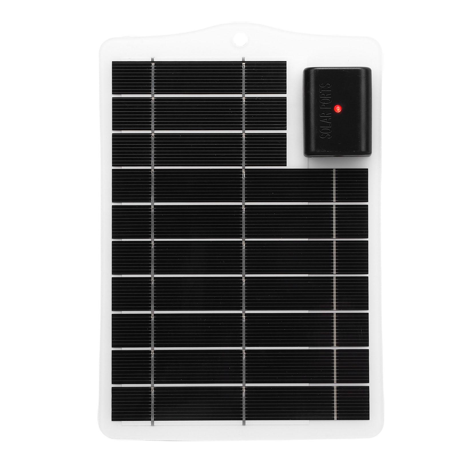 

7W Solar Panel Monocrystalline Silicon Portable Small Solar Panel for Outdoor Emergency Solar Charging Panel