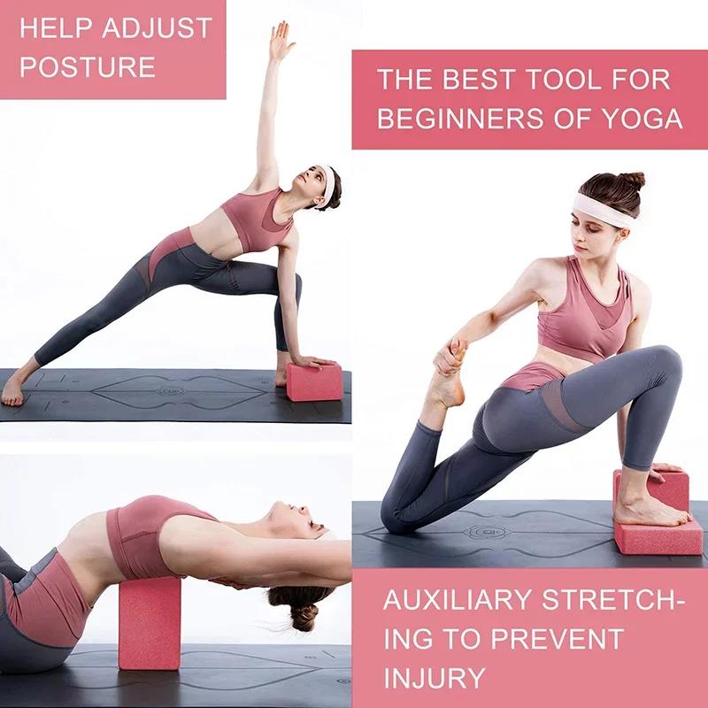 Stavebnice na jógu Kostky Pilates Cihly Výztužné podložky Sportovní Potřeby pro jógu Cvičení Domácí Cvičební pomůcky Fitness Eva