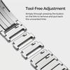 Stainless Steel Strap for Galaxy Watch 8 40mm/44mm 8 Classic 46mm Quickly Adjust Band for Galaxy Watch 7 uLTRA / Ultra 2025 47mm