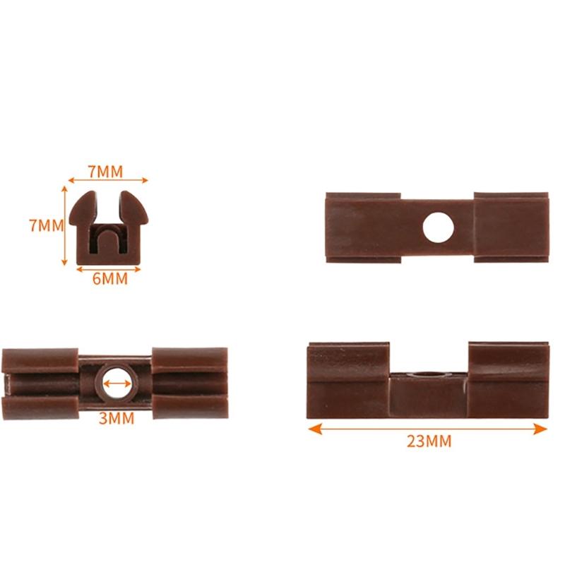 100Pcs Plastic Furniture Grille Buckle Replacement Hide Fastening Connectors Fastener Buckles Grille Accessories