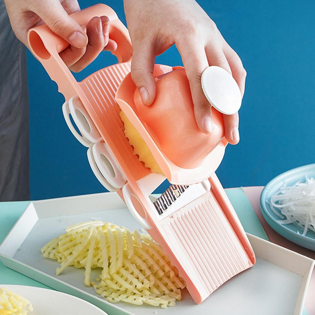 Vegetable Slicer Multifunctional Cut Shred Slicer Manual Food Slicers Stainless Steel Kitchen Cooking Tools