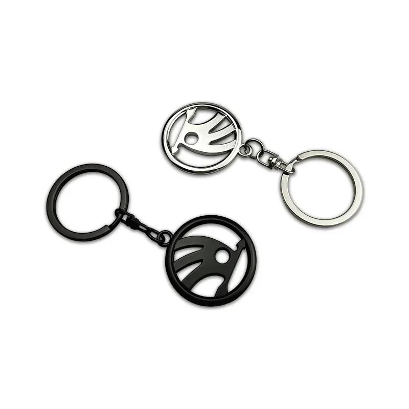 AHUN5 Metal Car Keychain Pendant Key Ring Key Accessories for Skoda Octavia Kodiaq Superb Yeti 2 A7 Tour RS Rapid Kodiak Fabia