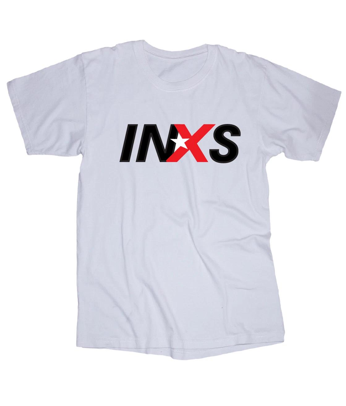 INXS band logo White T-shirt 2XL