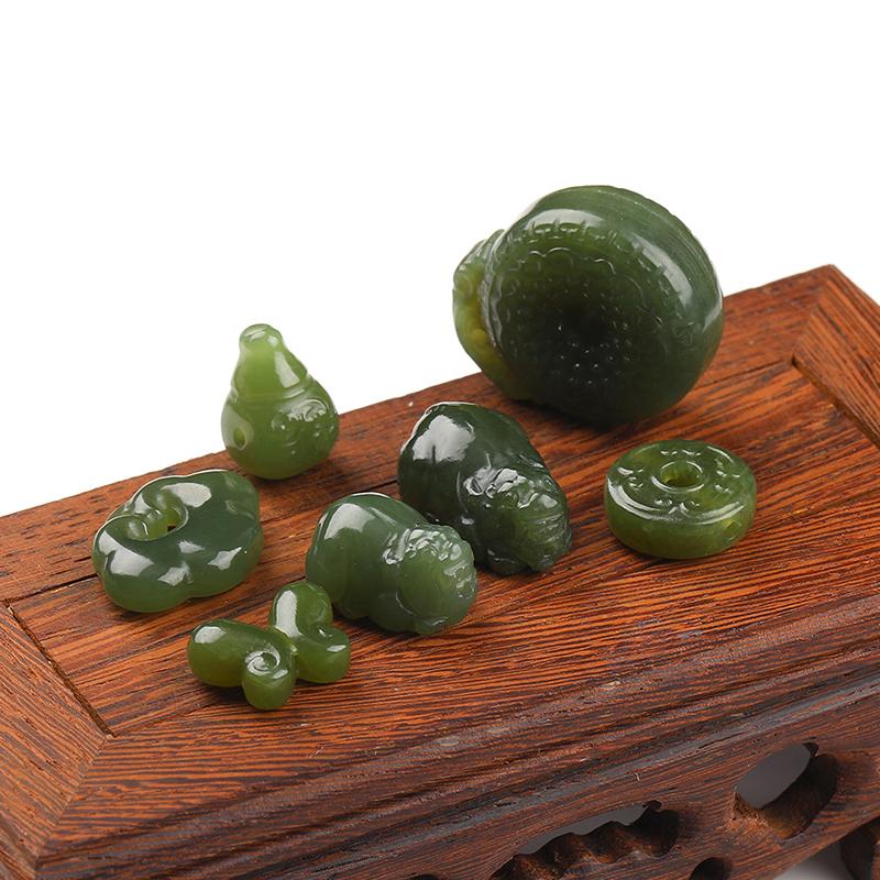1 Set DIY Bracelet Necklace Accessories Natural Stone Carved Bead Pixiu Prayer Bead Supplies For Jewelry Making