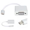Adaptador TypeC a VGA plateado compacto convertidor macho a hembra compatible con OS X