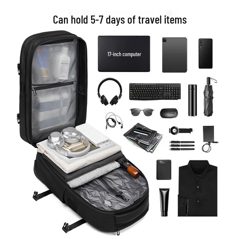 Li Shen One-Key Vacuum Business Travel Trolley Backpack