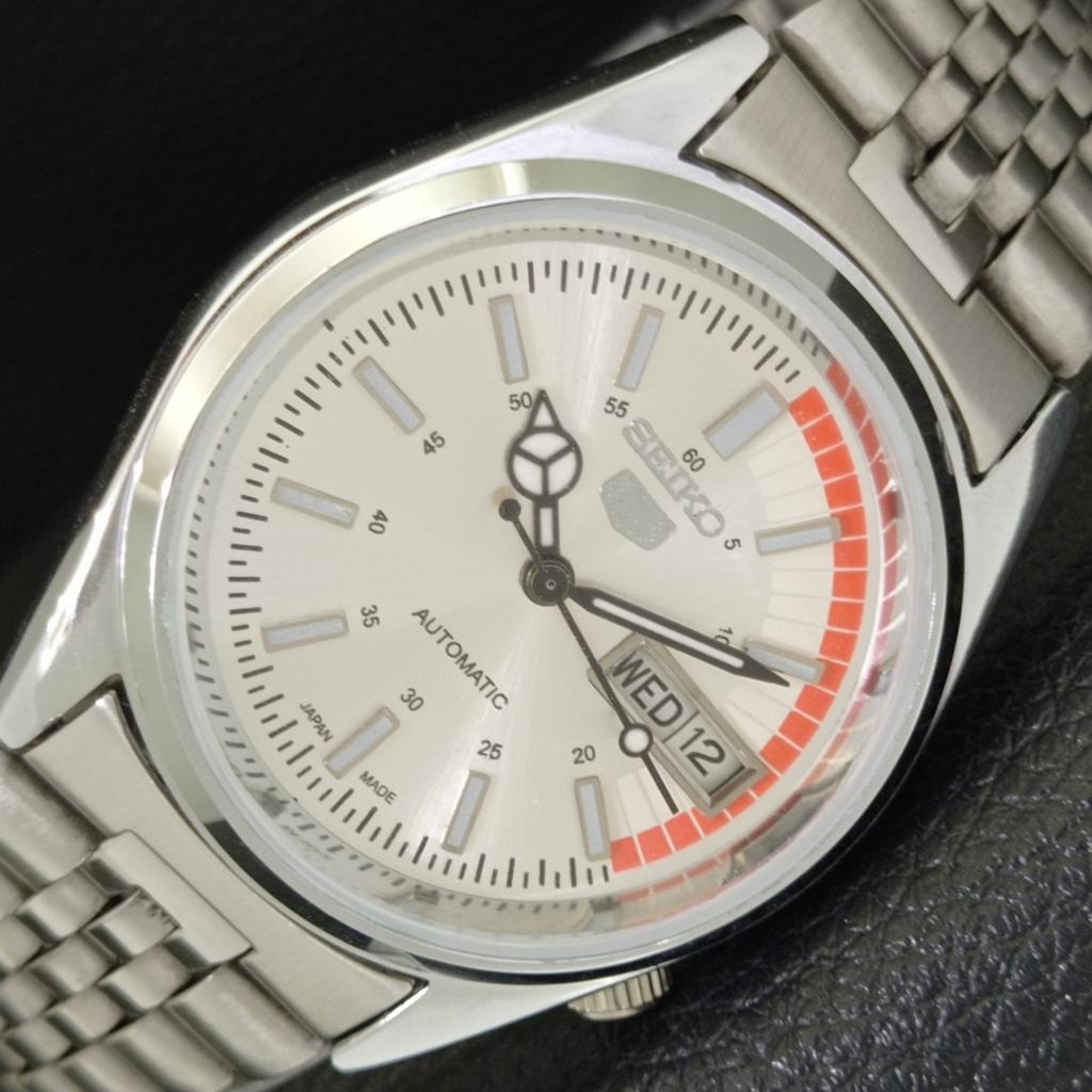 VINTAGE REFURBISHED SEIKO 5 AUTOMATIC 6309A JAPAN MENS SILVER WATCH a441087-4 Sk-a441087