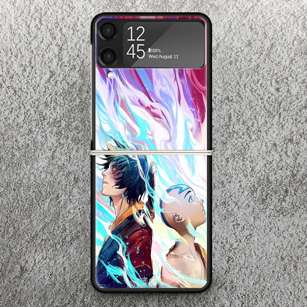 Anime Avatar The Last Airbender Zflip4 Zflip5 Phone Case For Samsung Z Flip3 Flip4 Flip5 5G ZFlip 4 5 3 Cover Cellphone Shell Fu