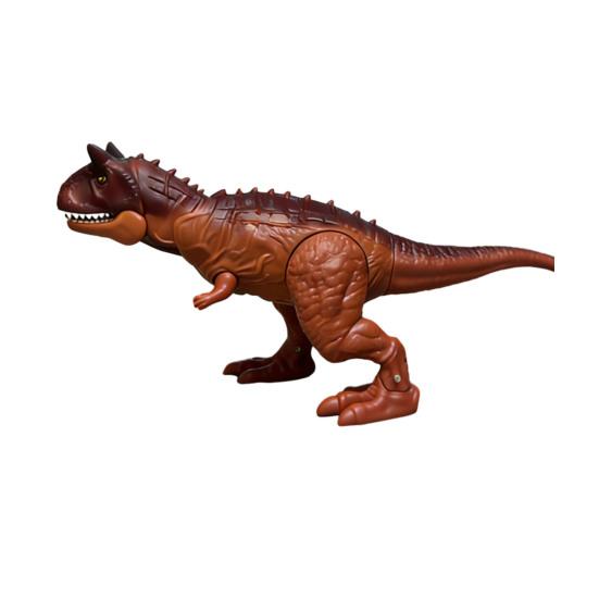 Kids Dinosaur Toy with Light Sound Movable Joints Roaring Tyrannosaurus Rex Carnotaurus Velociraptor Figure Toddlers Educational Simulated Dino Model