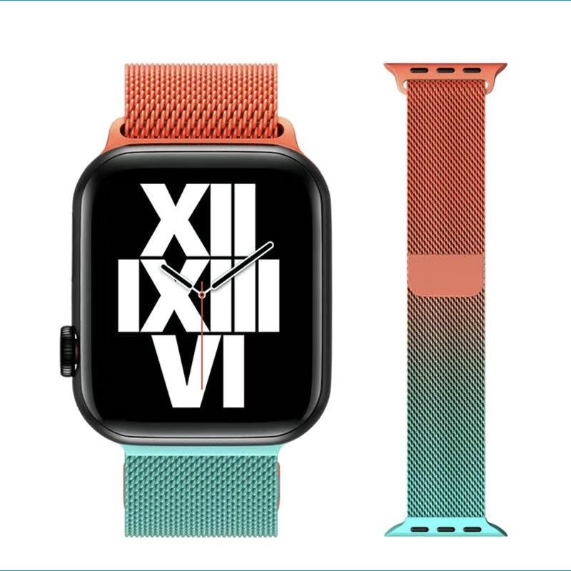 

Ремешок для iWatch Band 41 мм, 44 мм, 40 мм, 38 мм, 42 мм, 45 мм, аксессуар, магнитная петля, металлический браслет для умных часов, браслет IWatch Serie 3, 4, 5, 6 Se 42/44/45mm