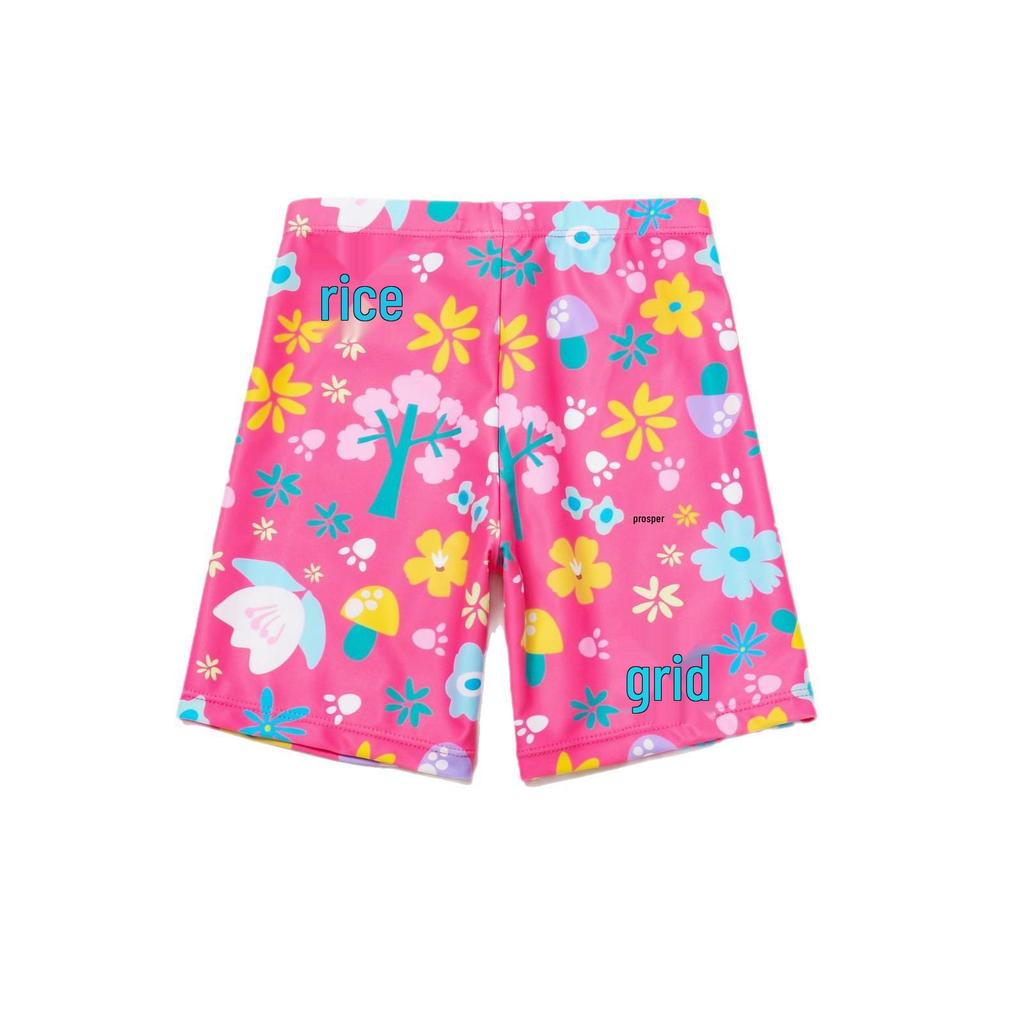 Girls' Three-Piece Swimsuit Set: Short-Sleeved and Sleeveless Tops with Fly Sleeves