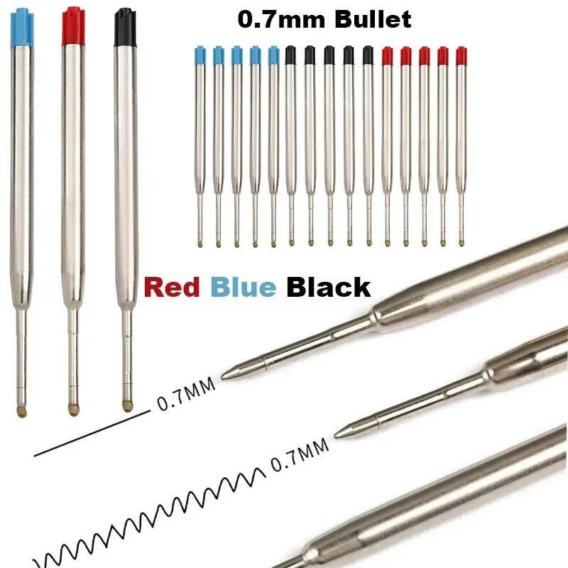 1/11Pcs Fine Point 1.1mm Ink Rod Metal Ballpoint Pen Refills High Quality Replaceable Metal For Parker Pens Replacement Pen Rods