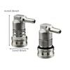 Lock Disconnect with Elbow 90-Degree Keg Fitting Stainless Steel Corny