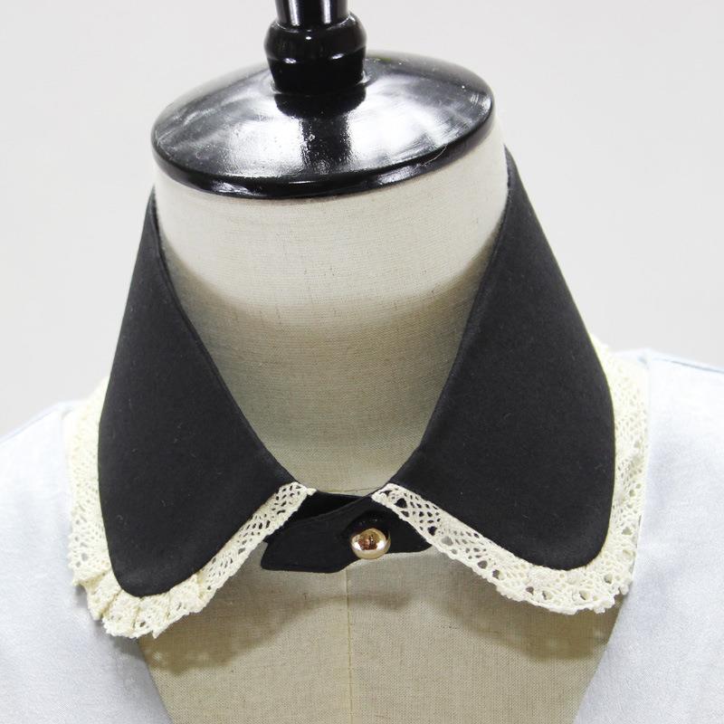 Stickerei Falscher Kragen Damen Abnehmbare Kragen Spitze Krawatte Vintage Abnehmbarer Kragen Falscher Kragen Revers Bluse Oberteil Damen Kleidung