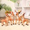 Kleines Hirsch-Plüschtier, lebensechtes Sikawild, weiche Puppe, echtes Stofftierspielzeug für Kinder, Heimdekoration