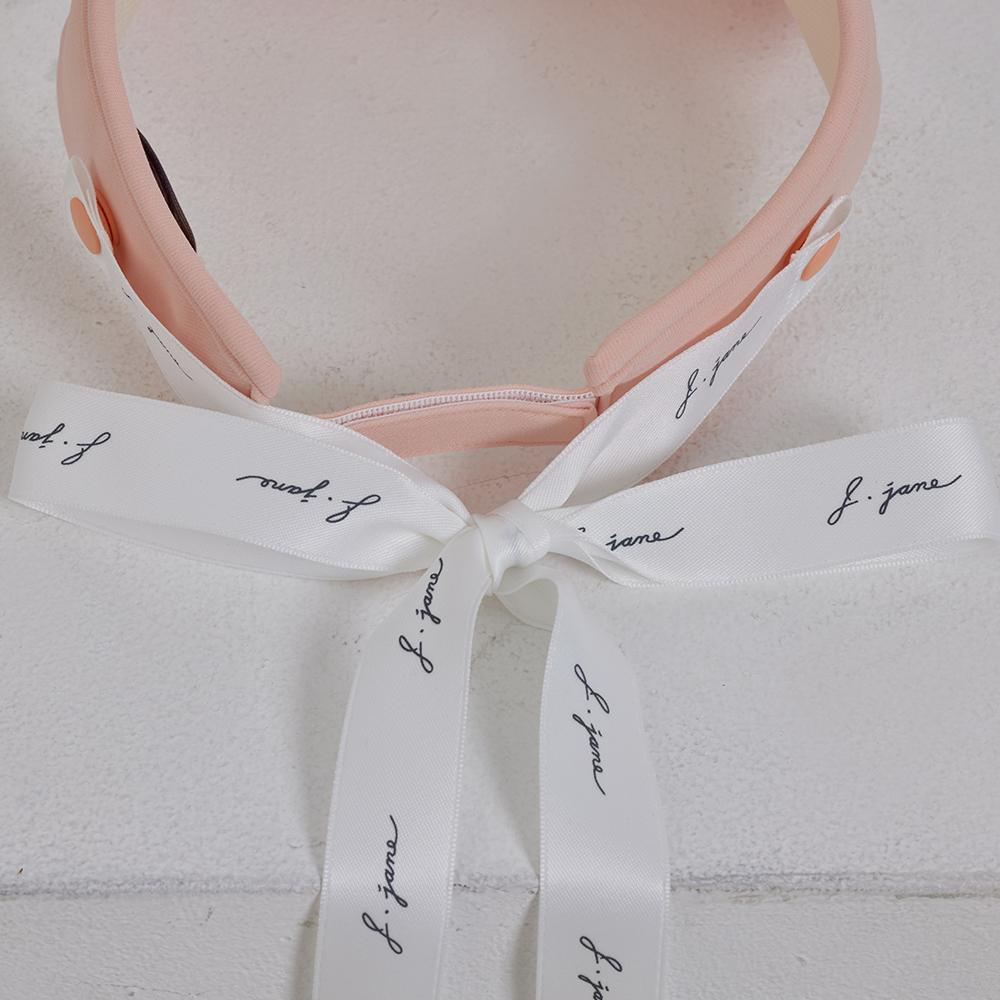 J.JANE Logo Ribbon Sun Cap (Peach)