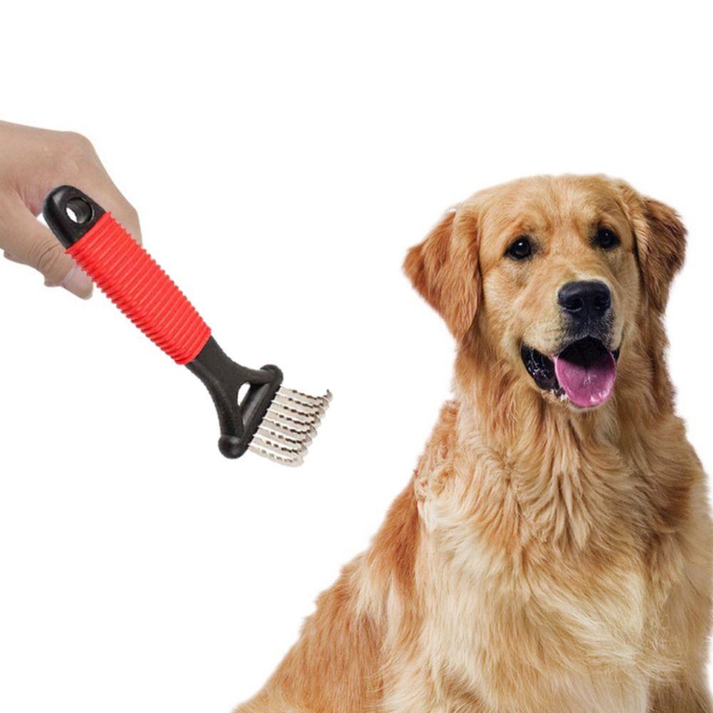 Accessories Stainless Steel Dog Cleaning Tool Pet Hair Remover Comb Cat Rake Comb Dog Combs