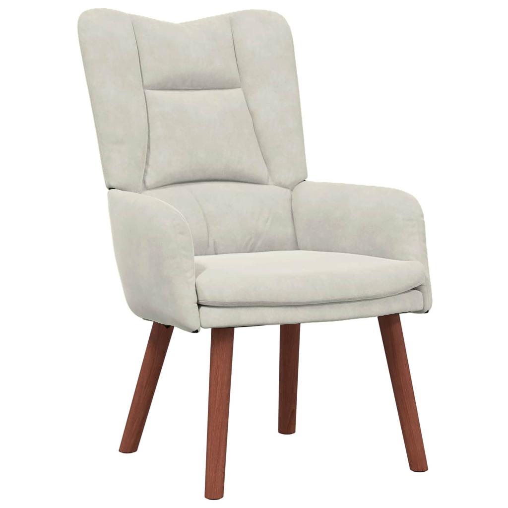 Armchair Cream 63 x 67 x 94 cm Velvet