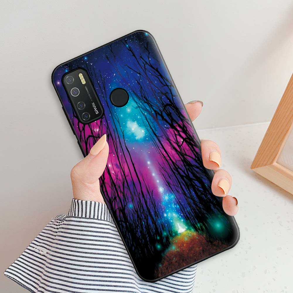 For Tecno Camon 15 Case Capa Case For Camon 15 Air Cute Silicone Soft TPU Phone Case For Tecno Camon15 15 Air Fundas Feather