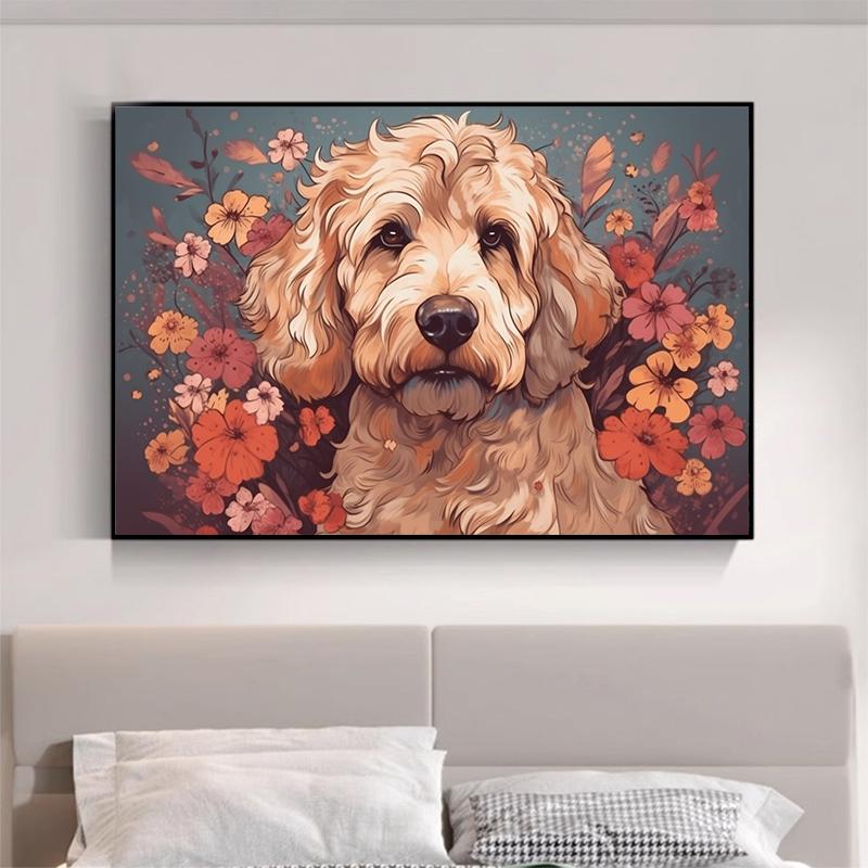 5d DIY Diamond Painting Cross Stitch Cute Animals Pet Dogs Diamond Embroidery Mosaic Full Round Drill Home Decor Arts