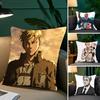Funda de almohada de anime Erwin Smith Funda de cojín para sofá Decoración de habitación Hogar