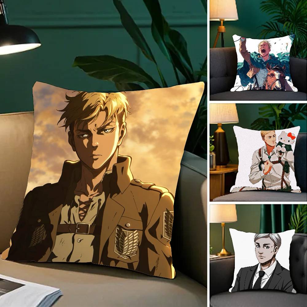 Erwin Smith Anime Pillow Case Sofa Cushion Cover Room Home Decoration