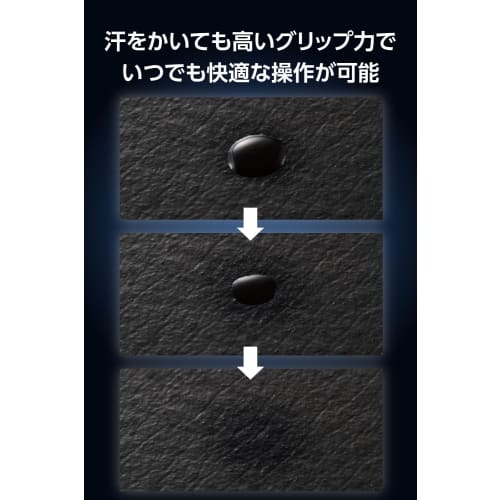 ELECOM V custom mouse grip grip tape gaming mouse gaming keyboard pre-cut general purpose anti-slip anti-slip ultra-thin sheet 0.6mm black GWVG600PCBK