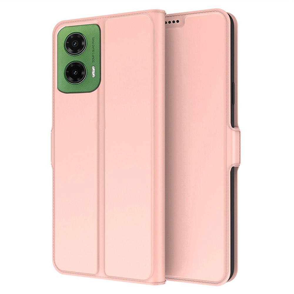 Etui dla Motorola Moto G35 5G Wstrząsoodporna wewnętrzna powłoka TPU Skórzany pokrowiec na telefon Gniazdo na karty