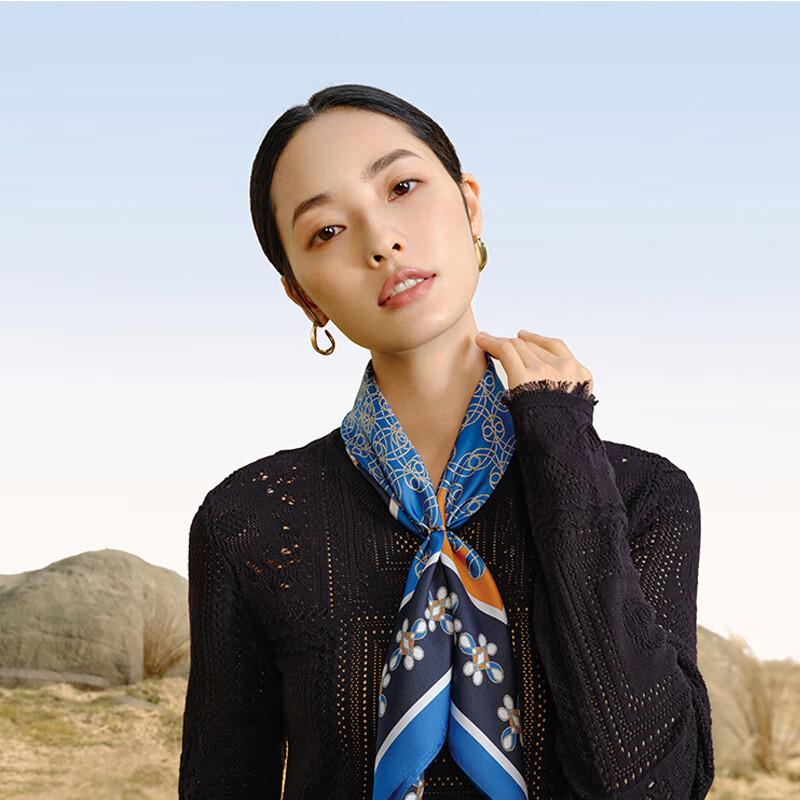 WENSLI Women's Victoria Mulberry Silk Square Scarf