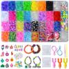 36-Grid Loom Kit: 1600 Rainbow Bands & Weaving Tools for DIY Educational Children's Bracelet Crafts