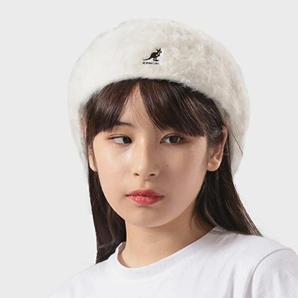 [KANGOL] KANGOL Angora Fur Hunting Cap 504 Wool Hat BLACK