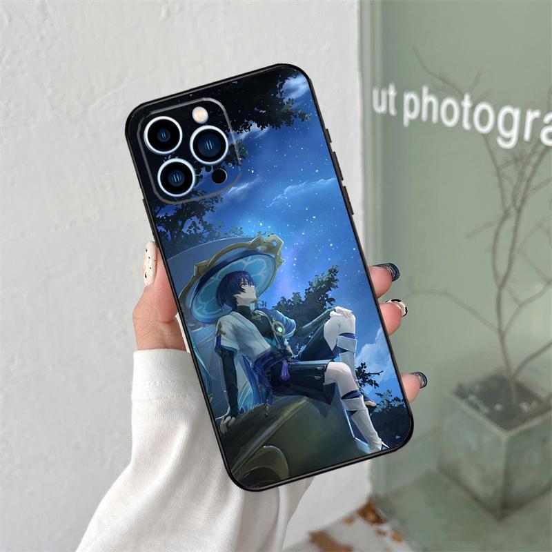 Genshin Impact Wanderer For iPhone 16 15 14 13 12 11 Pro Max X XS Max XR Plus Phone Case Accessories
