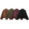 Women's Bomber Jacket Long Batwing Sleeve Zip Up Loose Fit Casual Outerwear
